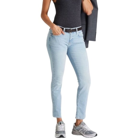 Frame Le Garcon‎ Low-Rise Light Blue Jeans Women's Size 26 Slim Fit - Picture 1 of 12